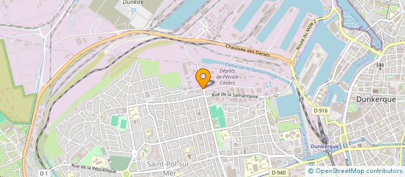 localisation de l'entreprise PROTECTION NETTOYAGE TRAVAUX à DUNKERQUE