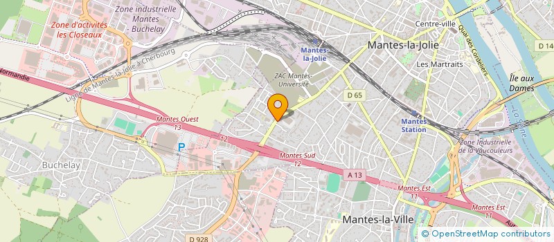 localisation de l'entreprise PROTECTION OUTILLAGE MANUTENTION à MANTES-LA-VILLE