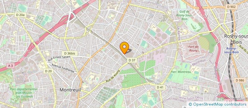 localisation de l'entreprise PROTECTION PRODUITS SERVICES à MONTREUIL