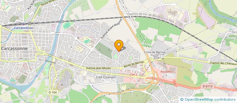 localisation de l'entreprise PROTECTION SECURITE AUDOISE à CARCASSONNE