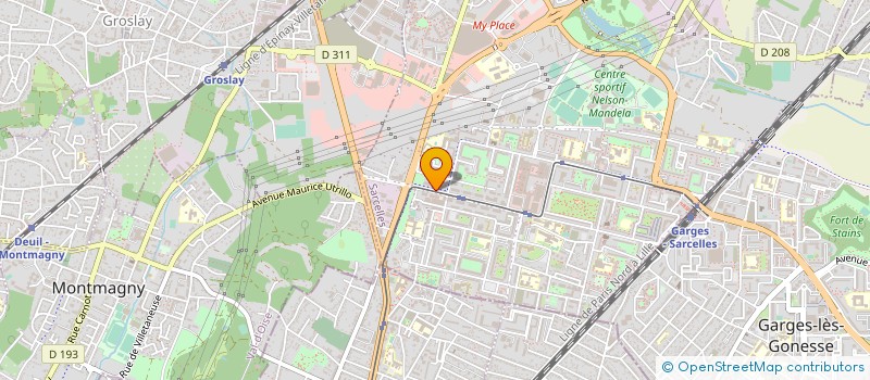 localisation de l'entreprise PROTECTION SECURITE INCENDIE à SARCELLES
