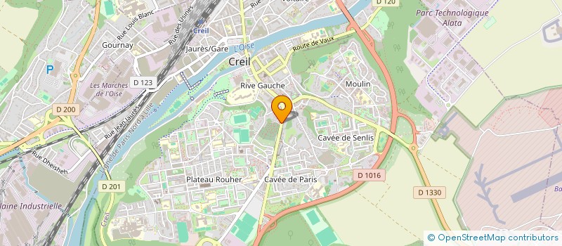 localisation de l'entreprise PROTECTION SECURITE NORD à CREIL