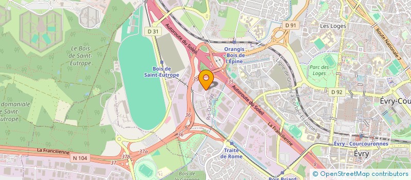 localisation de l'entreprise PROTECTION SECURITE PRIVE 127 à RIS-ORANGIS