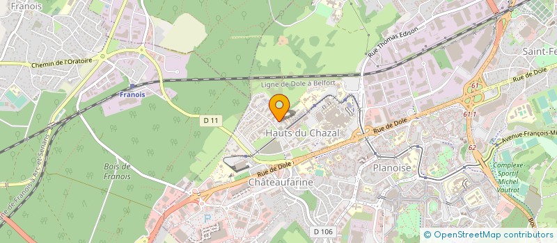 localisation de l'entreprise PROTECTION SERVICES à BESANCON