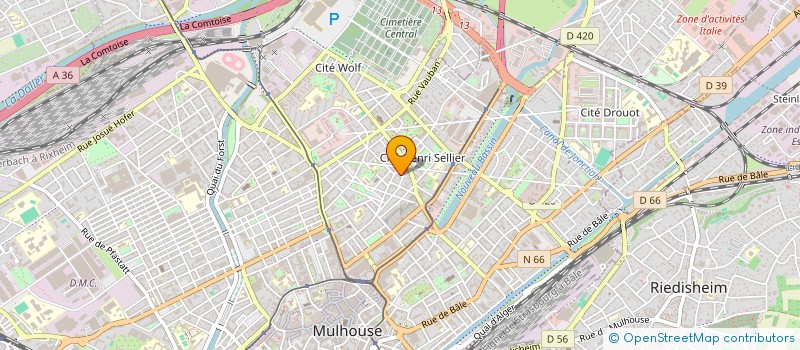localisation de l'entreprise PROTECTION SUD ALSACE SARL à MULHOUSE