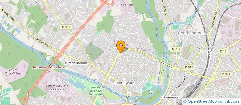 localisation de l'entreprise PROTECTION SURVEILLANCE INTERVENTION à ANGOULEME