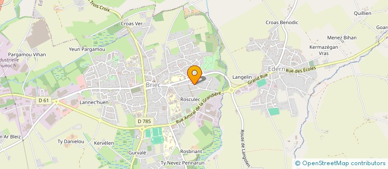 localisation de l'entreprise PROTECTION TECHNIQUE DU BATIMENT à BRIEC