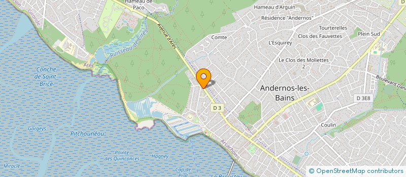 localisation de l'entreprise PROTECTIONPLURIEL BORDEAUX METROPOLE  ANDERNOS-LES-BAINS