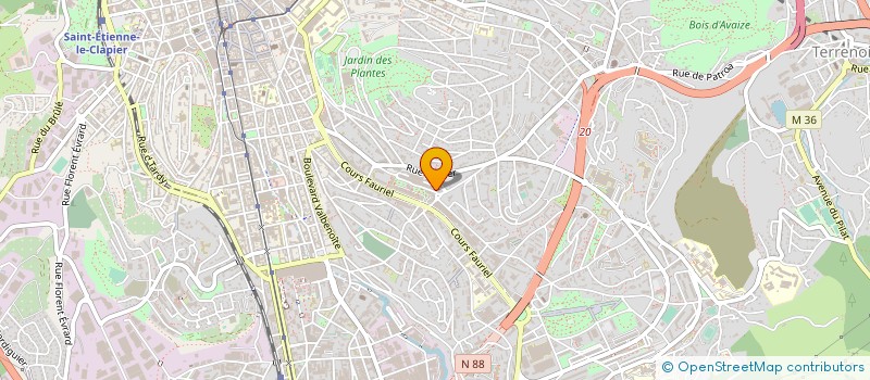 localisation de l'entreprise PROTECTSYS à SAINT-ETIENNE