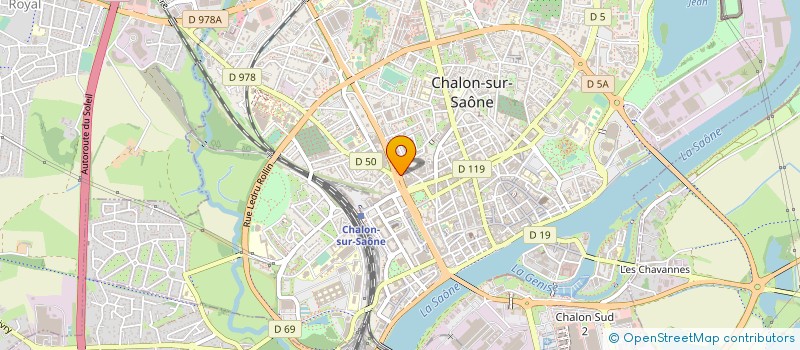 localisation de l'entreprise PROTEDIS à CHALON-SUR-SAONE