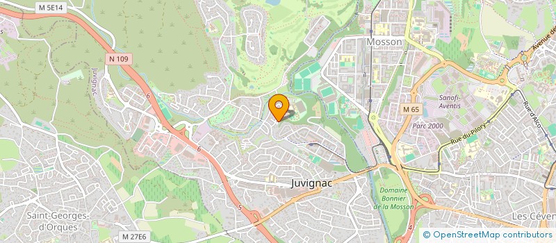 localisation de l'entreprise PROTEE à JUVIGNAC