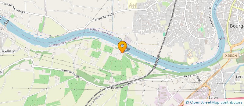 localisation de l'entreprise PROTEGEONS L'ABBAYE DE VERNAISON  CHATEAUNEUF-SUR-ISERE