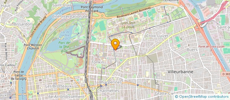 localisation de l'entreprise PROTEGEST  VILLEURBANNE