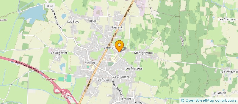 localisation de l'entreprise PROTEGO FORMATION à FEILLENS