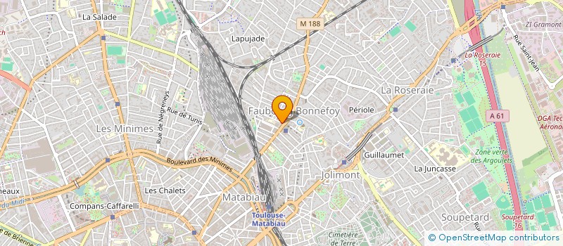 localisation de l'entreprise PROTEIFORMES à TOULOUSE