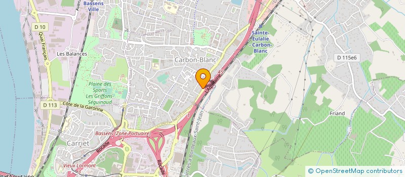 localisation de l'entreprise PROTEIN SHOP 33  CARBON-BLANC