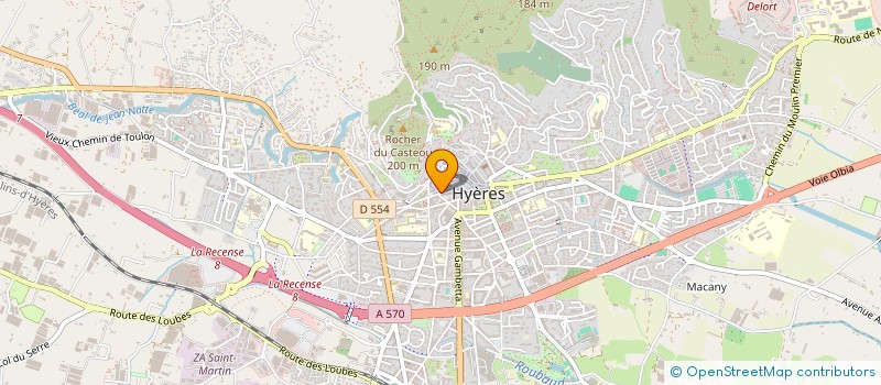 localisation de l'entreprise PROTEINES ATTITUDE BEAUTE  HYERES