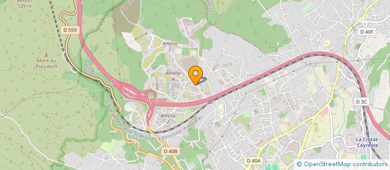 localisation de l'entreprise PROTEK à LA CIOTAT