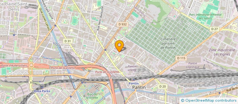 localisation de l'entreprise PROTEL'COM à PANTIN