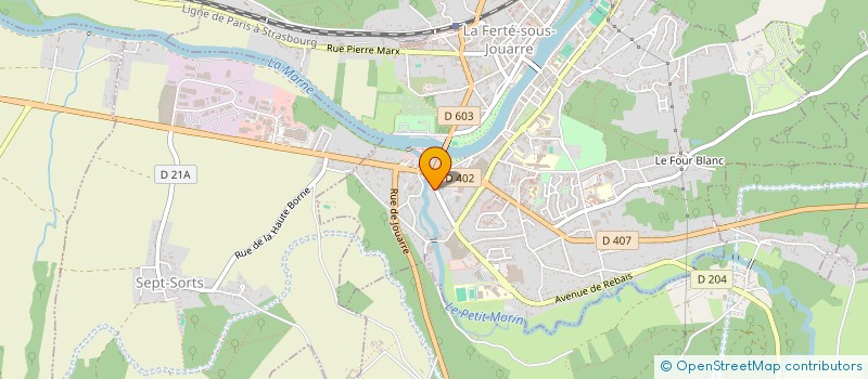 localisation de l'entreprise PROTELESSI à LA FERTE-SOUS-JOUARRE