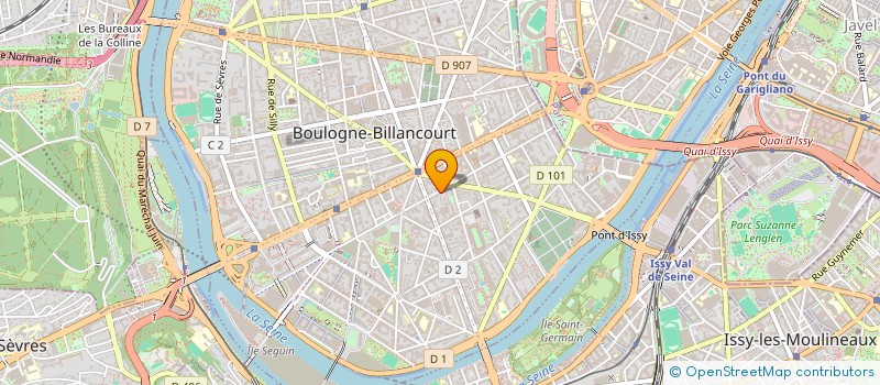 localisation de l'entreprise PROTENERGIES à BOULOGNE-BILLANCOURT