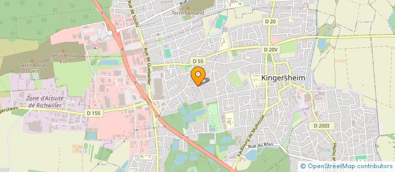 localisation de l'entreprise PROTER à KINGERSHEIM
