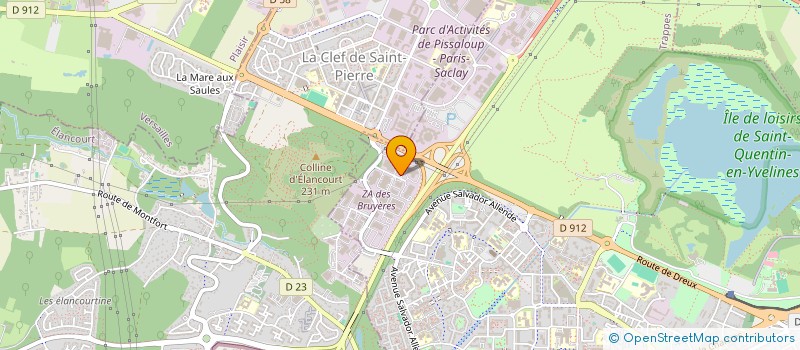 localisation de l'entreprise PROTERRA ENVIRONNEMENT à TRAPPES