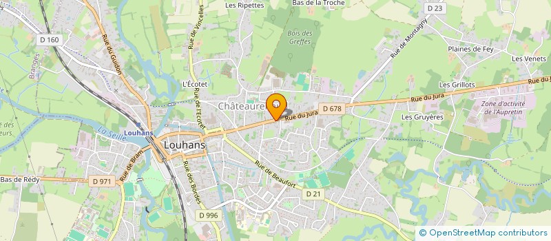 localisation de l'entreprise PROTET à LOUHANS