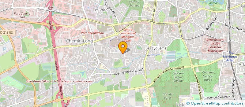 localisation de l'entreprise PROTEXIO  MERIGNAC