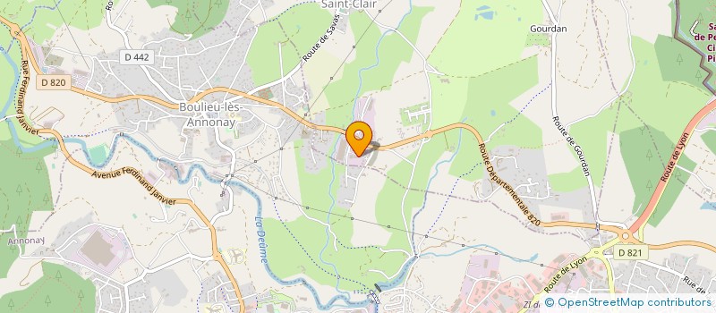 localisation de l'entreprise PROTEXT INCENDIE à SAINT-CLAIR