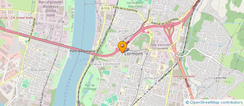 localisation de l'entreprise PROTH-SERVICE SARL à LORMONT