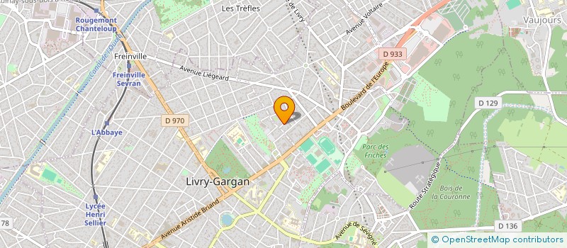 localisation de l'entreprise PROTHEAS à LIVRY-GARGAN