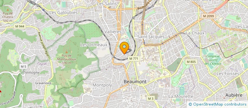 localisation de l'entreprise PROTHEINE à CLERMONT-FERRAND