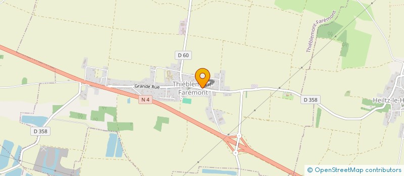 localisation de l'entreprise PROTHELI  THIEBLEMONT-FAREMONT