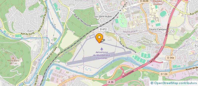 localisation de l'entreprise PROTHEOS  COURCELLES-LES-MONTBELIARD