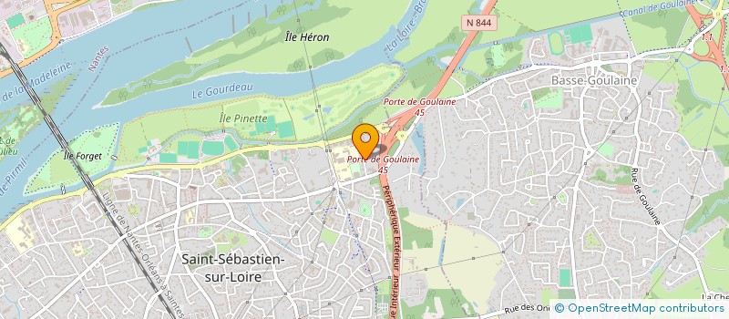 localisation de l'entreprise PROTHEOS OUEST  SAINT-SEBASTIEN-SUR-LOIRE