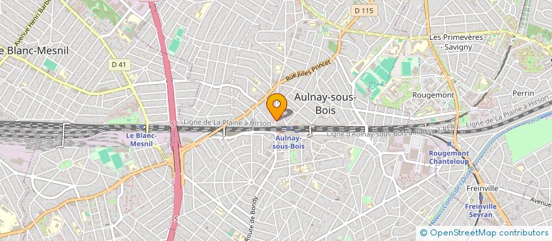 localisation de l'entreprise PROTHERA IMMOBILIER à AULNAY-SOUS-BOIS
