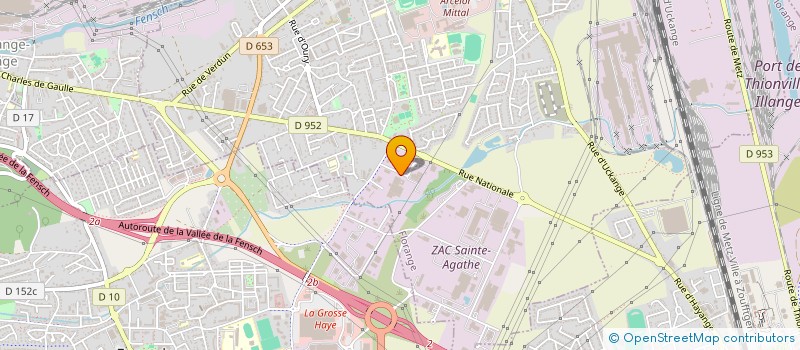 localisation de l'entreprise PROTHERME  FLORANGE