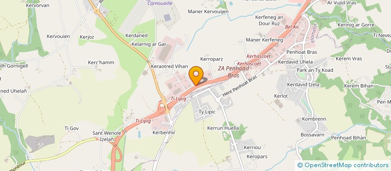 localisation de l'entreprise PROTHERMIC à PLUGUFFAN