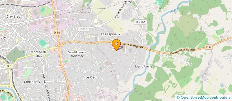 localisation de l'entreprise PROTHESE CONCEPT à SAINT-PRIVAT-DES-VIEUX
