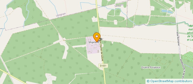 localisation de l'entreprise PROTIFRANCE à SAUCATS