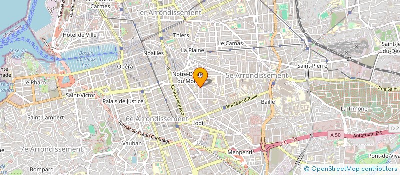 localisation de l'entreprise PROTIS à MARSEILLE