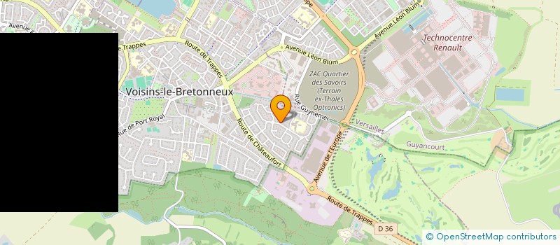 localisation de l'entreprise PROTO ENGINEERING SARL à VOISINS-LE-BRETONNEUX