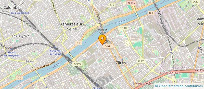 localisation de l'entreprise PROTOFORMES à CLICHY