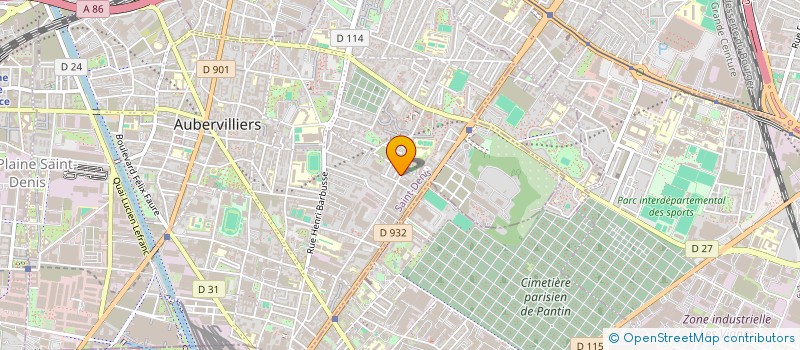 localisation de l'entreprise PROTOGAMES DIFFUSION à AUBERVILLIERS