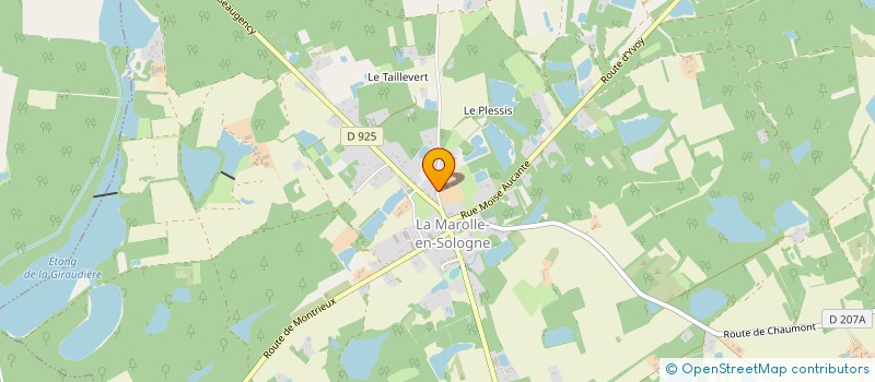 localisation de l'entreprise PROTOP45  LA MAROLLE-EN-SOLOGNE