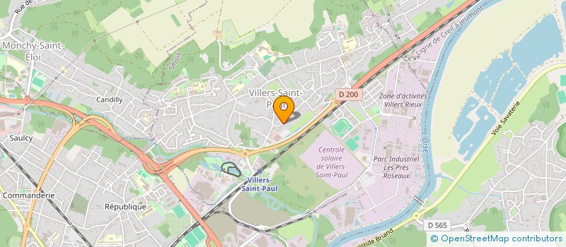 localisation de l'entreprise PROTRANSFLEX à VILLERS-SAINT-PAUL