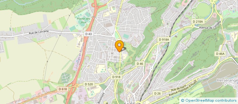 localisation de l'entreprise PROTTI BARBIERI à LONGWY