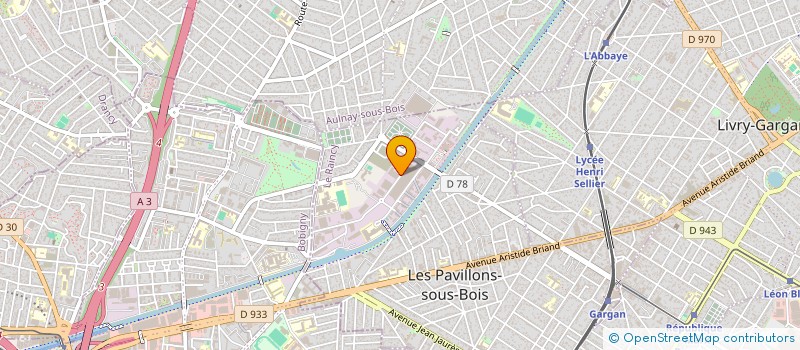 localisation de l'entreprise PROTUBE INCENDIE à LES PAVILLONS-SOUS-BOIS