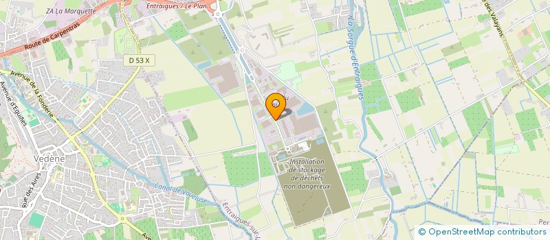 localisation de l'entreprise PROTUL à ENTRAIGUES-SUR-LA-SORGUE